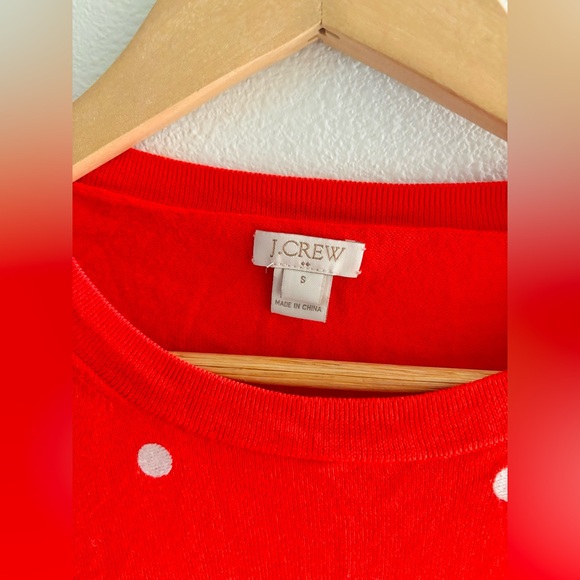 J.Crew Lightweight Polka Dot Sweater - Picture 2 of 3